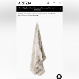 NWOT Aritzia Blanket Scarf